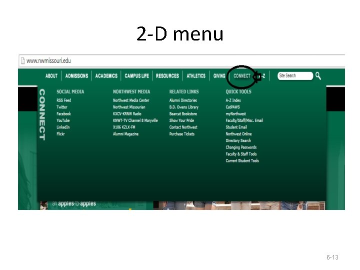2 -D menu 6 -13 