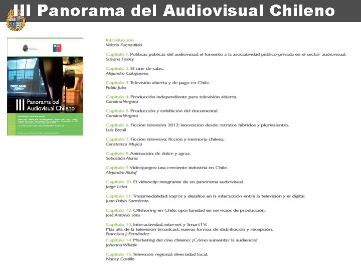 III Panorama del Audiovisual Chileno 