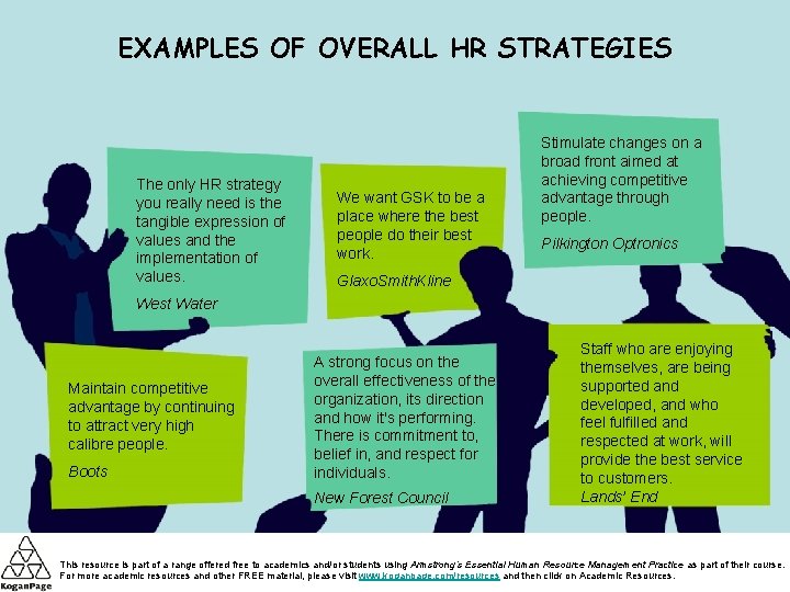 EXAMPLES OF OVERALL HR STRATEGIES The only HR strategy you really need is the