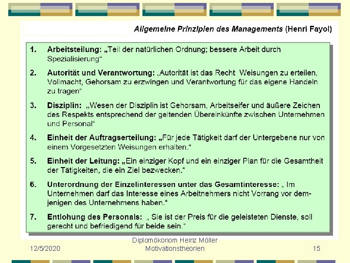 12/5/2020 Diplomökonom Heinz Möller Motivationstheorien 15 