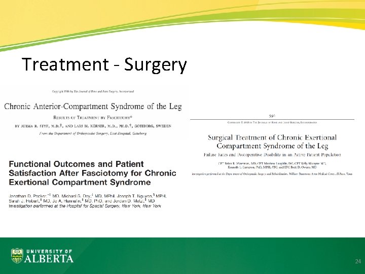 Treatment - Surgery 24 