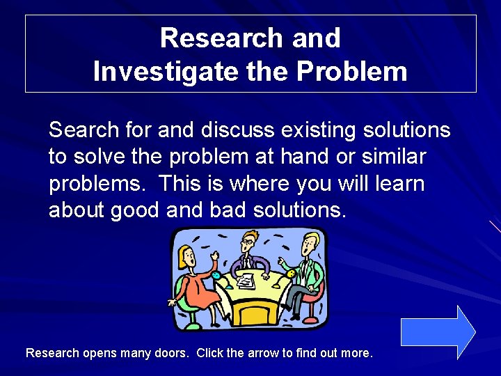 Research and Investigate the Problem Search for and discuss existing solutions to solve the