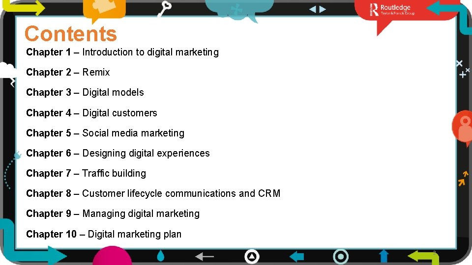 Contents Chapter 1 – Introduction to digital marketing Chapter 2 – Remix Chapter 3