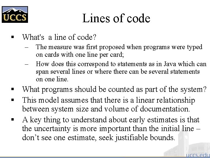 Lines of code § What's a line of code? – – The measure was