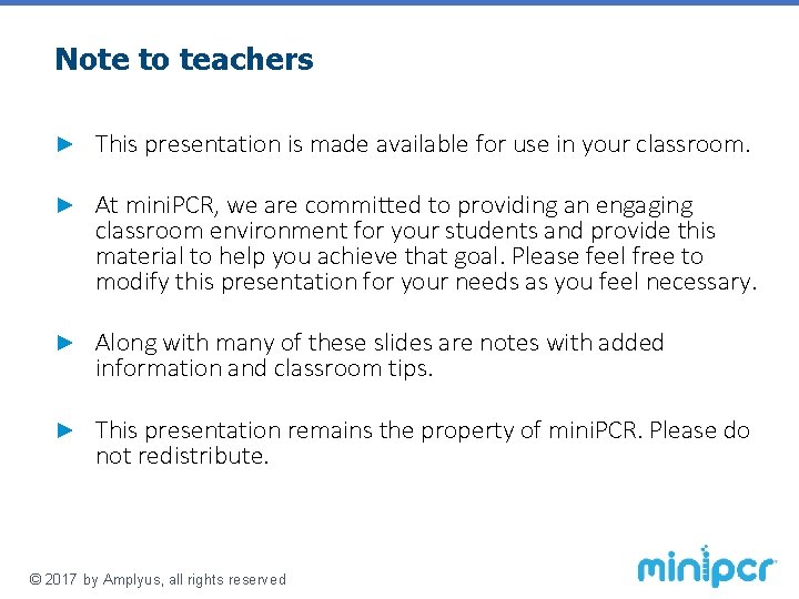 Note to teachers ► This presentation is made available for use in your classroom.