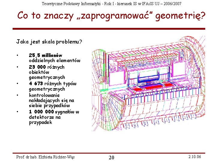 Teoretyczne Podstawy Informatyki - Rok I - kierunek IS w IFAi. IS UJ –