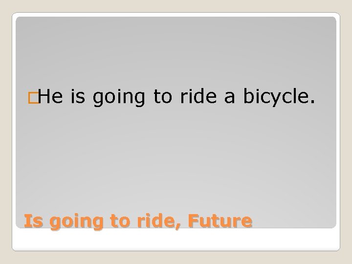 Past Present and Future Verb Tenses Monday September