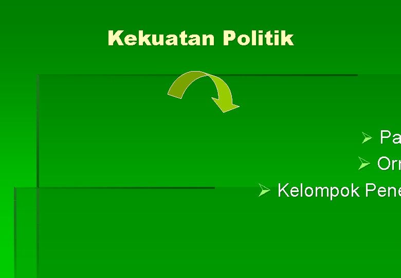 Kekuatan Politik Ø Pa Ø Orm Ø Kelompok Pene 