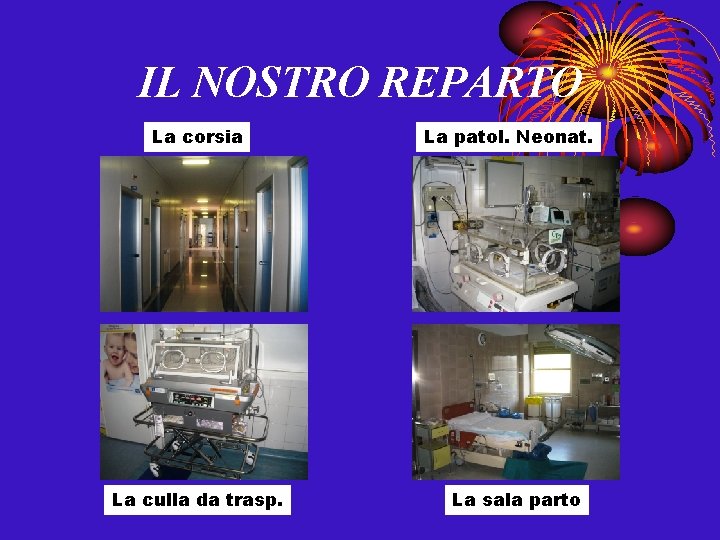 IL NOSTRO REPARTO La corsia La culla da trasp. La patol. Neonat. La sala