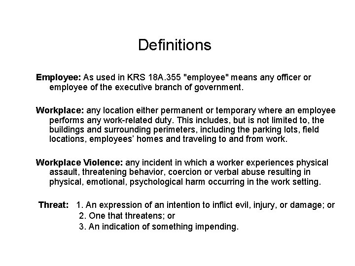 Definitions Employee: As used in KRS 18 A. 355 "employee" means any officer or