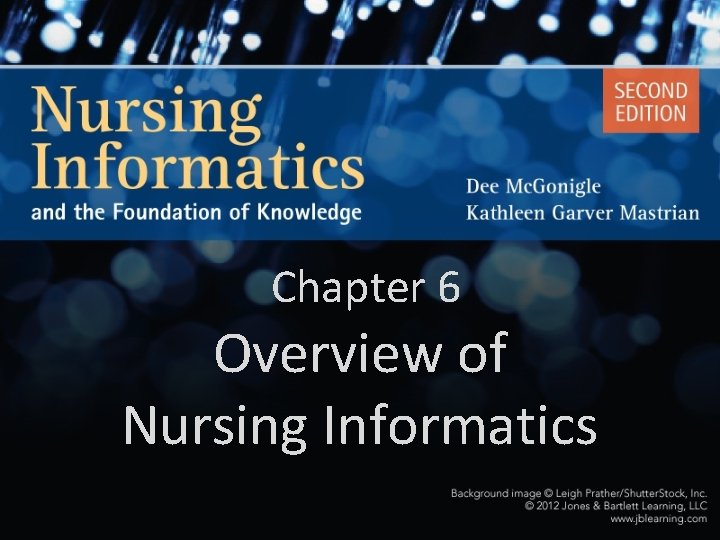 Chapter 6 Overview of Nursing Informatics 