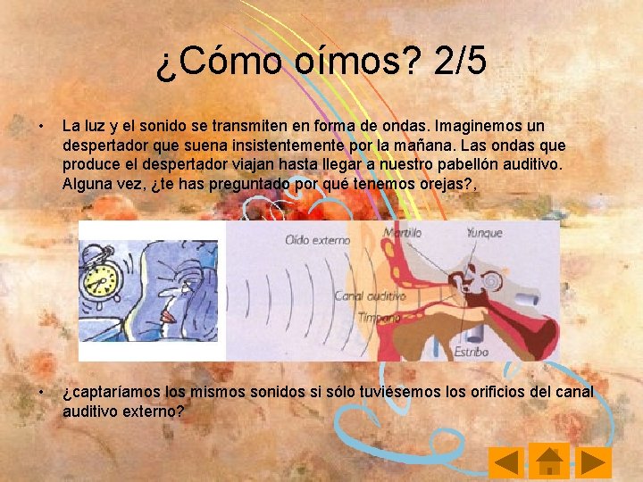 ¿Cómo oímos? 2/5 • La luz y el sonido se transmiten en forma de