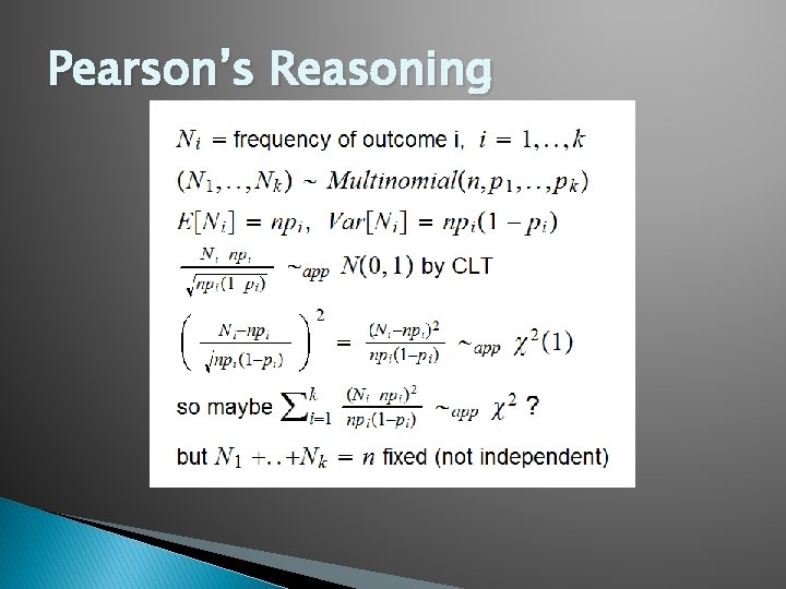 Pearson’s Reasoning 