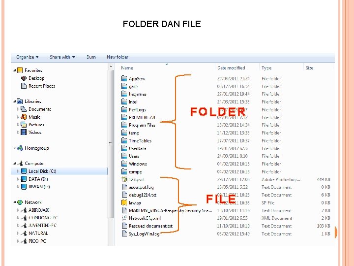 FOLDER DAN FILE FOLDER FILE 