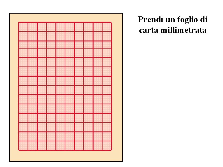 Prendi un foglio di carta millimetrata 