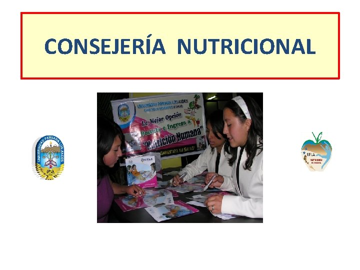 CONSEJERÍA NUTRICIONAL 