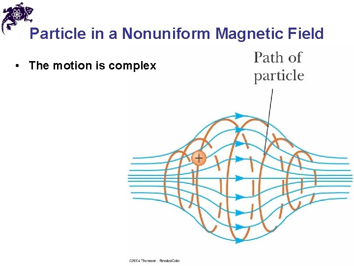 Particle in a Nonuniform Magnetic Field • The motion is complex 