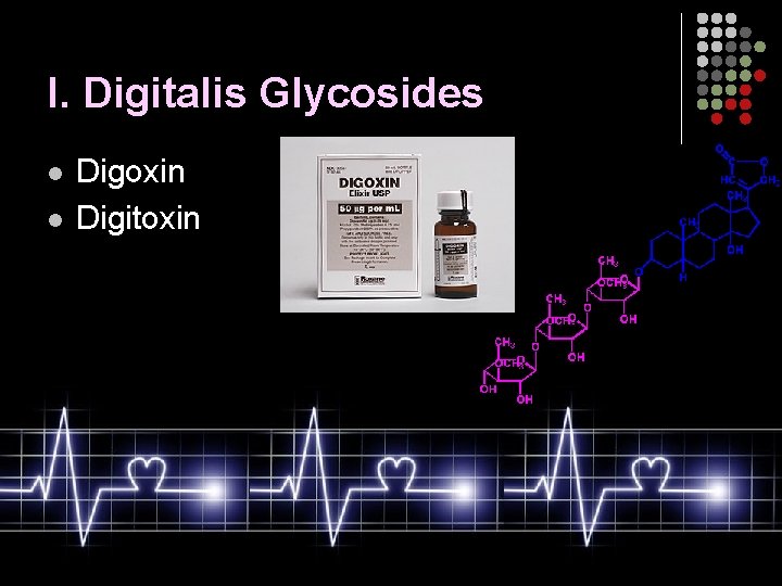 I. Digitalis Glycosides l l Digoxin Digitoxin 