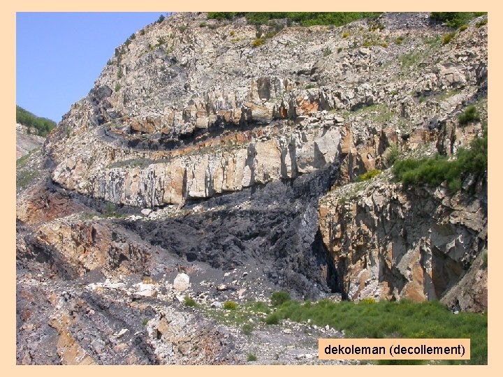 dekoleman (decollement) 