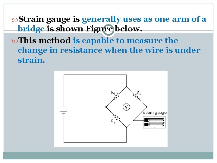 Strain gauge is generally uses as one arm of a bridge is shown