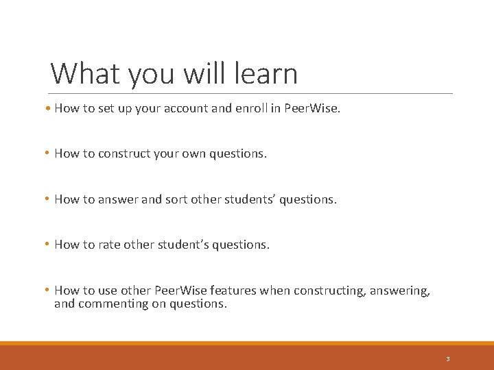 What you will learn • How to set up your account and enroll in