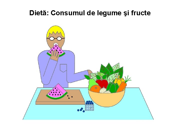 Dietă: Consumul de legume şi fructe 