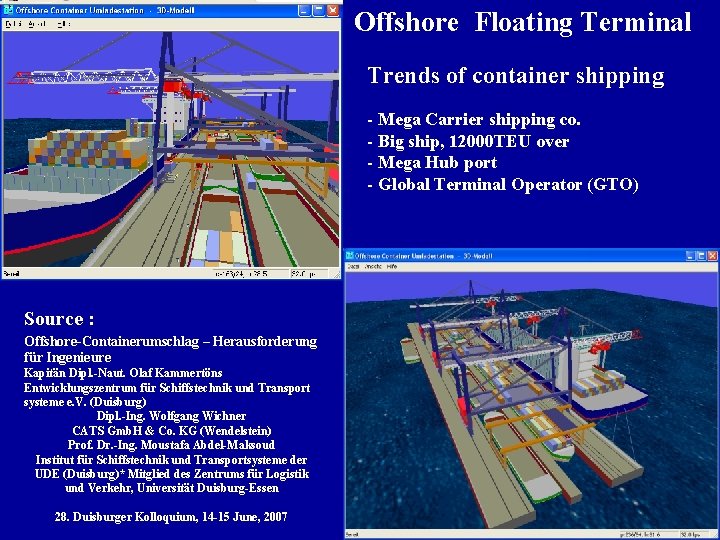 Offshore Floating Terminal Trends of container shipping - Mega Carrier shipping co. - Big