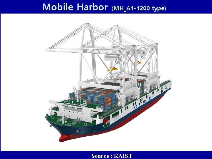 Mobile Harbor (MH_A 1 -1200 type) Source : KAIST 