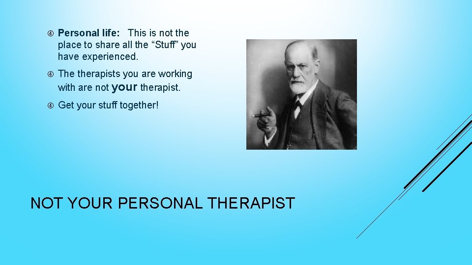  Personal life: This is not the place to share all the “Stuff” you