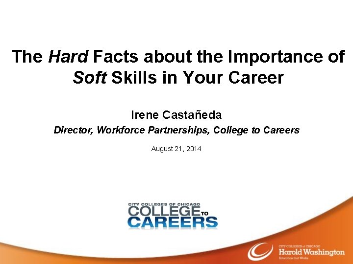 The Hard Facts about the Importance of Soft Skills in Your Career Irene Castañeda