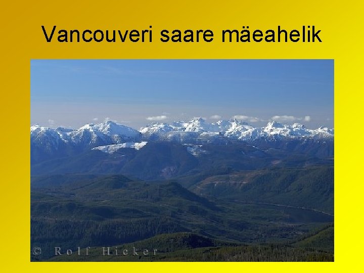 Vancouveri saare mäeahelik 