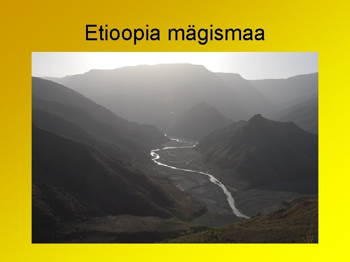 Etioopia mägismaa 