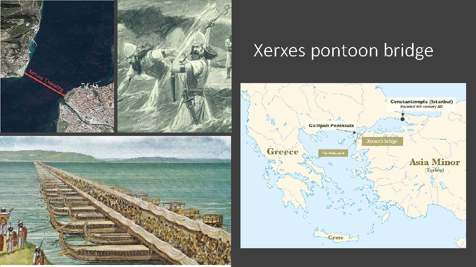 Xerxes pontoon bridge 