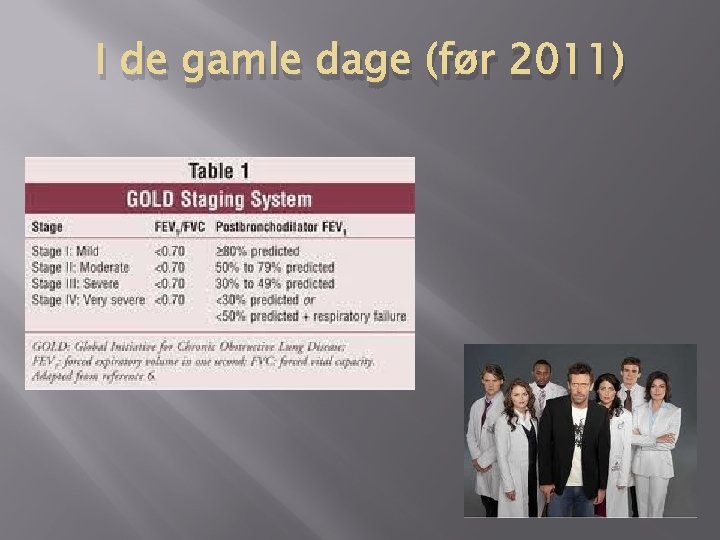 I de gamle dage (før 2011) I de gamle dage (før 2011)