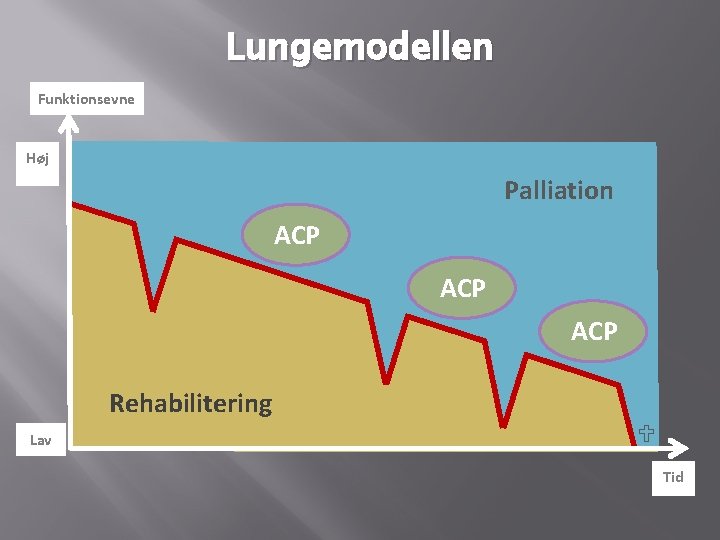 Lungemodellen Funktionsevne Høj Palliation ACP ACP Rehabilitering Lav Tid Lungemodellen Funktionsevne Høj Palliation ACP ACP Rehabilitering Lav Tid
