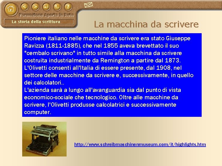 La storia della scrittura La macchina da scrivere Pioniere italiano nelle macchine da scrivere