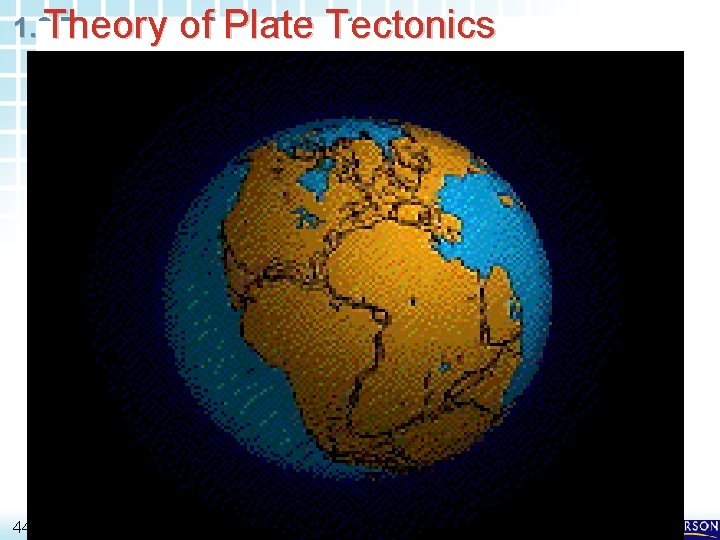 1. 3 Theory of Plate Tectonics Thinking Like a Scientist > 44 