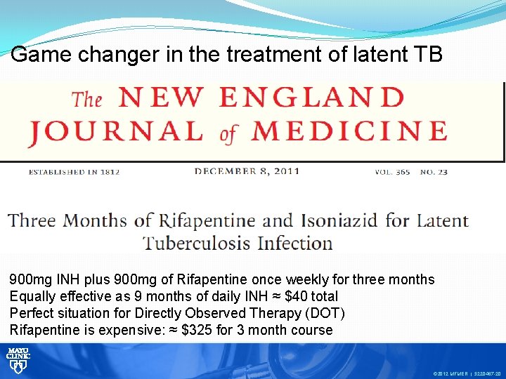 Game changer in the treatment of latent TB 900 mg INH plus 900 mg