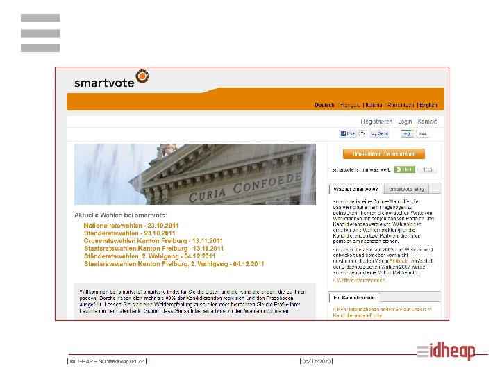 | ©IDHEAP - NOM@idheap. unil. ch | | 05/12/2020 | 