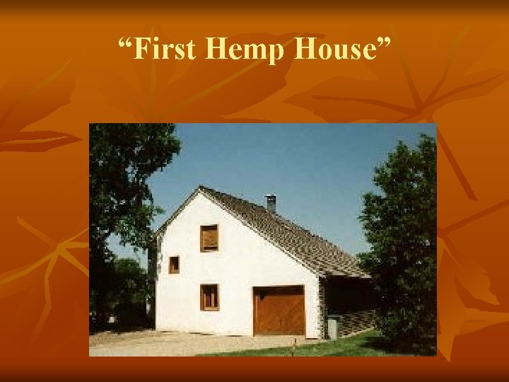 “First Hemp House” 