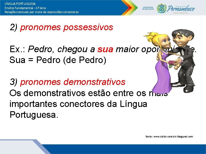 LÍNGUA PORTUGUESA Ensino Fundamental – 6º Ano Relações textuais por meio de expressões conectoras