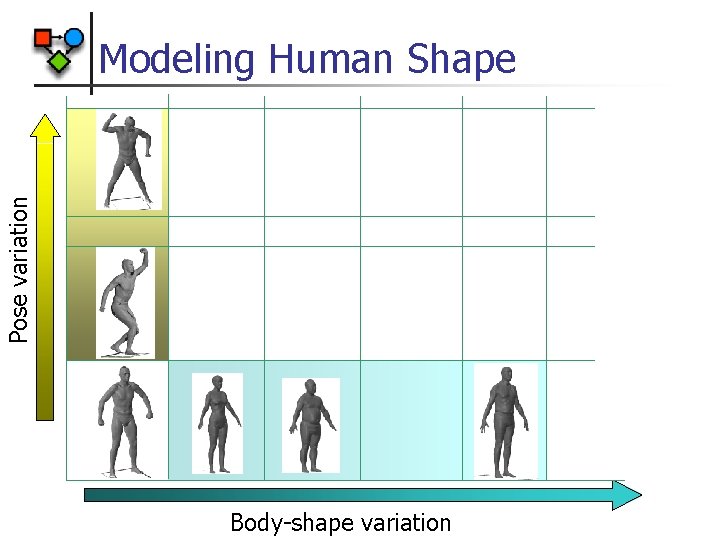 Pose variation Modeling Human Shape Body-shape variation 