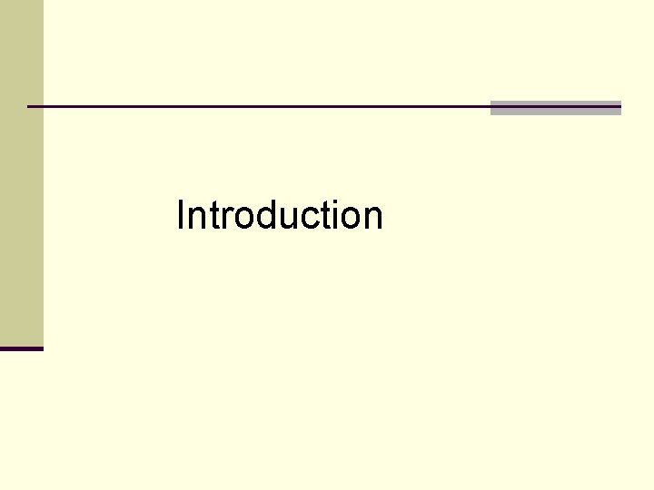 Introduction 