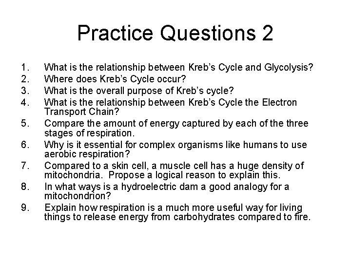 Practice Questions 2 1. 2. 3. 4. 5. 6. 7. 8. 9. What is