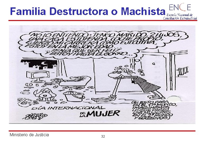 Familia Destructora o Machista Ministerio de Justicia 32 