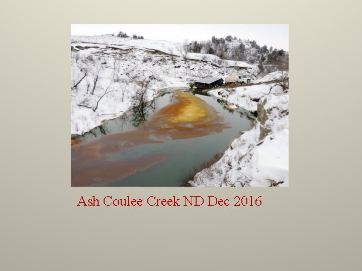 Ash Coulee Creek ND Dec 2016 