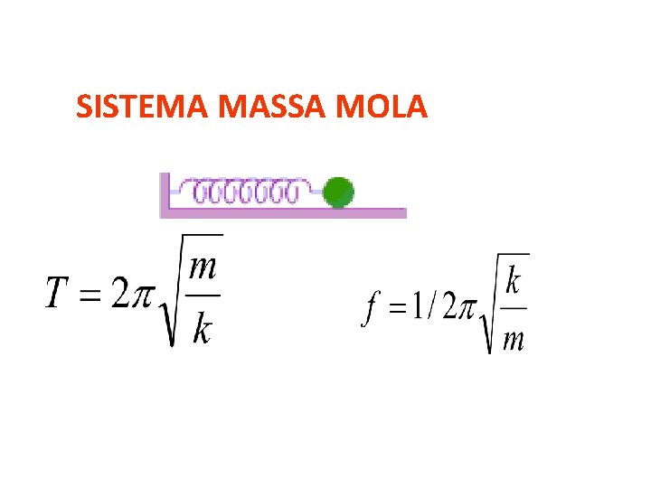 SISTEMA MASSA MOLA SISTEMA MASSA MOLA