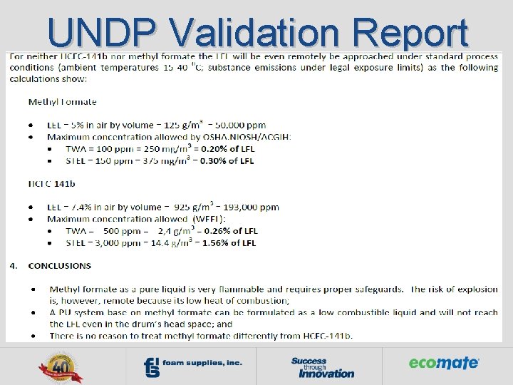 UNDP Validation Report 