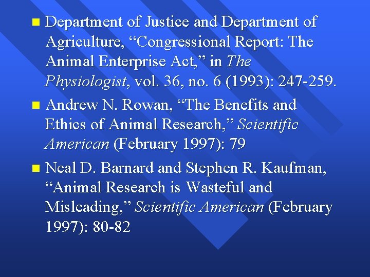 Department of Justice and Department of Agriculture, “Congressional Report: The Animal Enterprise Act, ”