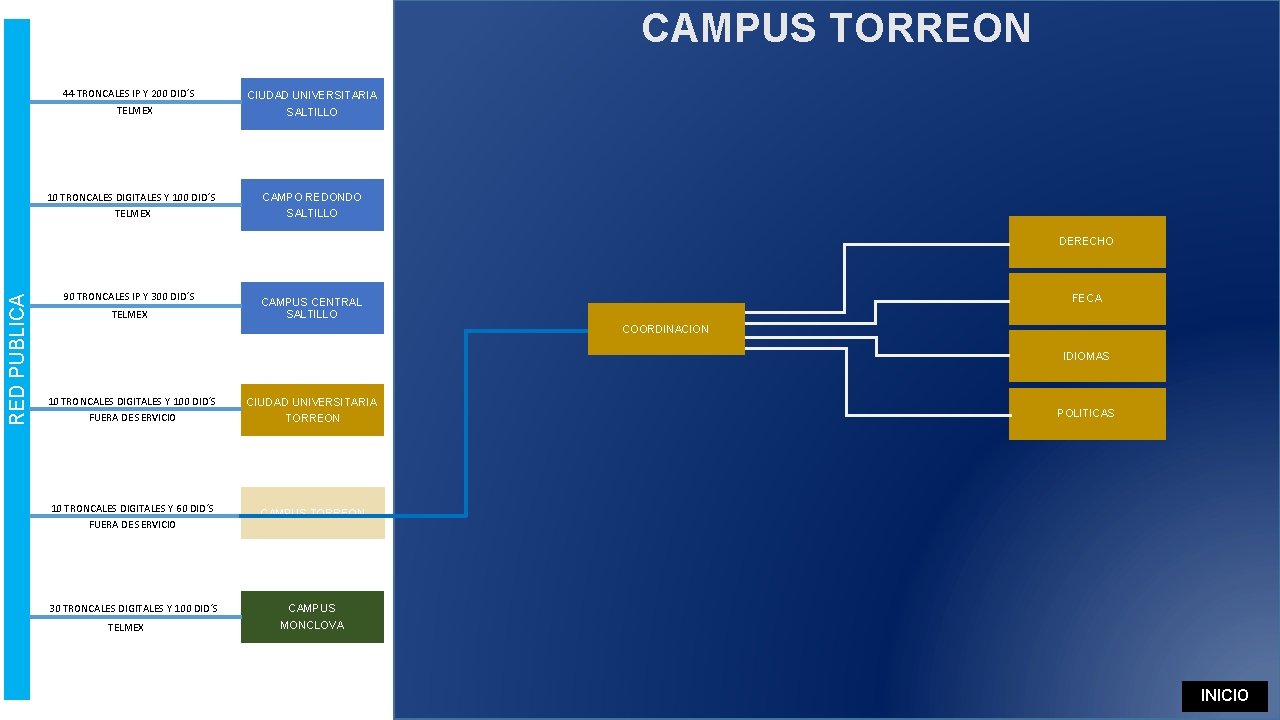 CAMPUS TORREON 44 TRONCALES IP Y 200 DID´S TELMEX 10 TRONCALES DIGITALES Y 100 CAMPUS TORREON 44 TRONCALES IP Y 200 DID´S TELMEX 10 TRONCALES DIGITALES Y 100